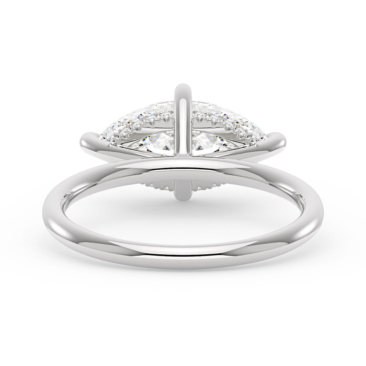 Marquise Moissanite East West Solitaire Ring - NavianJewelry™