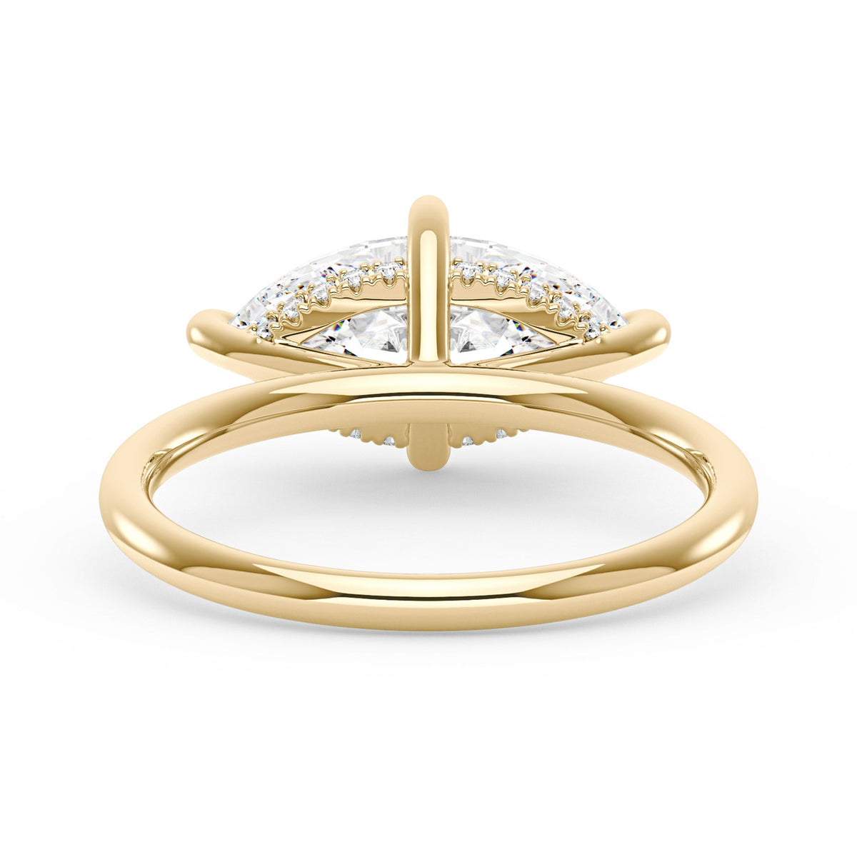Marquise Moissanite East West Solitaire Ring - NavianJewelry™
