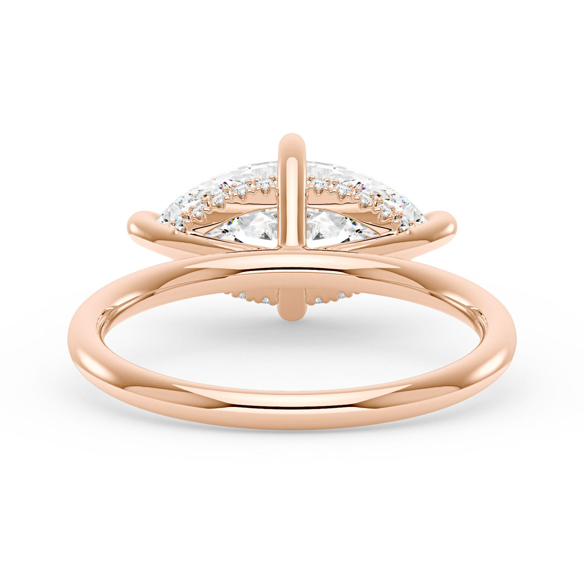 Marquise Moissanite East West Solitaire Ring - NavianJewelry™