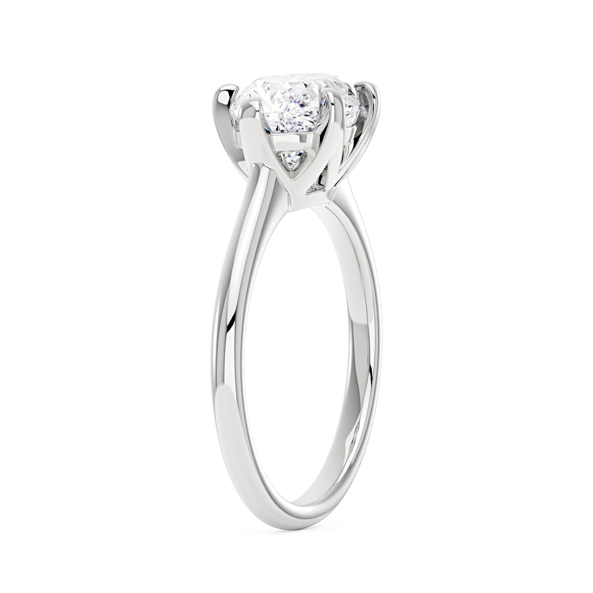 Oval Moissanite East West Engagement Ring - NavianJewelry™