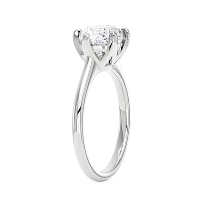Oval Moissanite East West Engagement Ring - NavianJewelry™