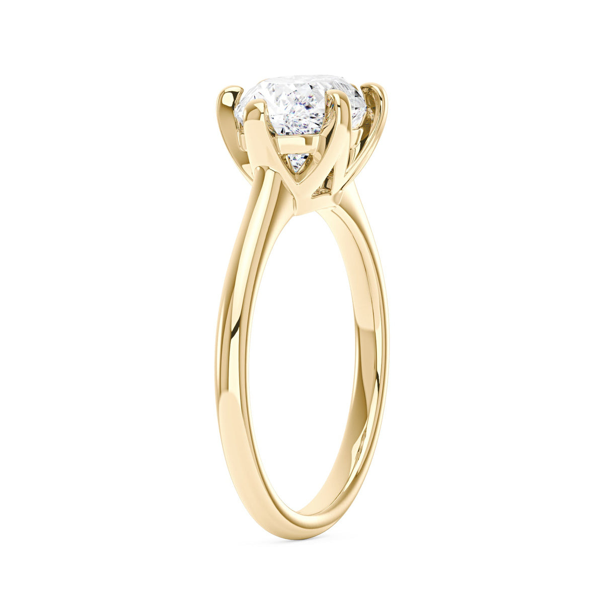 Oval Moissanite East West Engagement Ring - NavianJewelry™