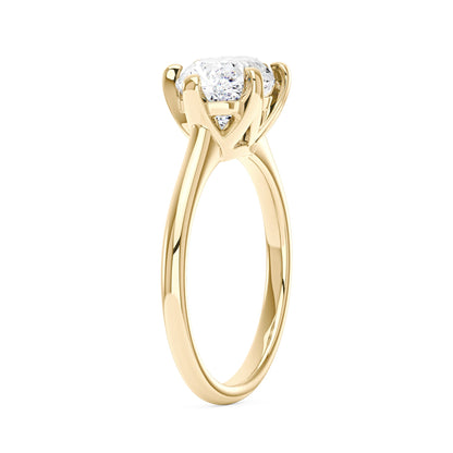Oval Moissanite East West Engagement Ring - NavianJewelry™