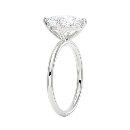 Elongated Oval Moissanite Solitaire Ring - NavianJewelry™