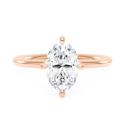 Elongated Oval Moissanite Solitaire Ring - NavianJewelry™