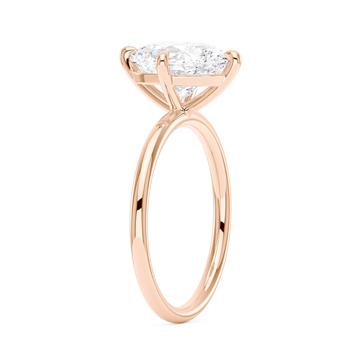 Elongated Oval Moissanite Solitaire Ring - NavianJewelry™