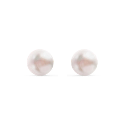 6-7 mm Pearl Stud Earrings in 14K Gold - NavianJewelry™