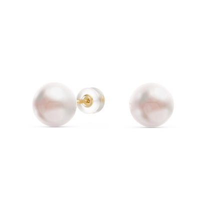 6-7 mm Pearl Stud Earrings in 14K Gold - NavianJewelry™
