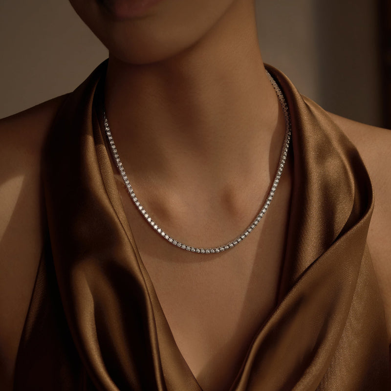 Luxe Moissanite Tennis Necklace - NavianJewelry™