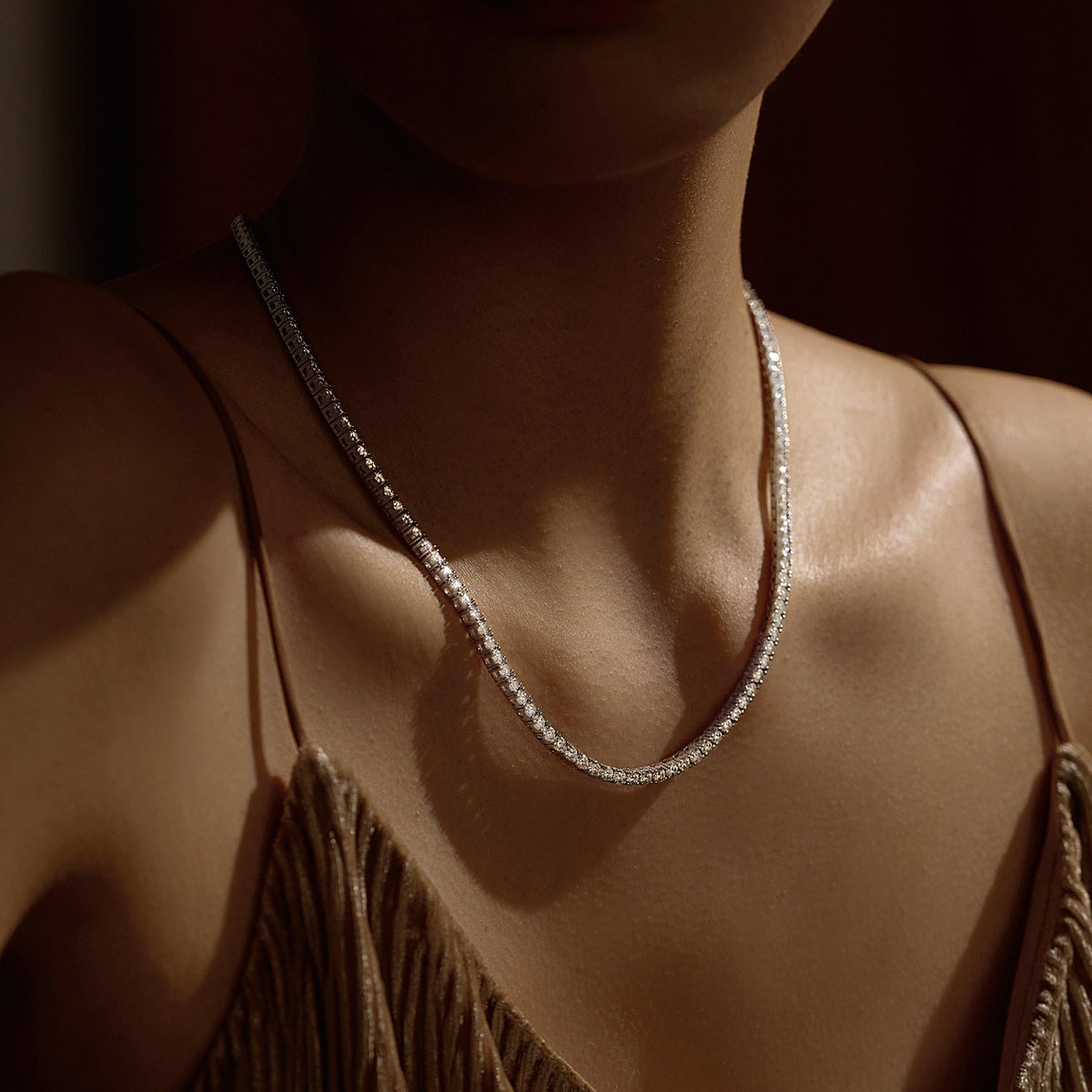 Luxe Moissanite Tennis Necklace - NavianJewelry™