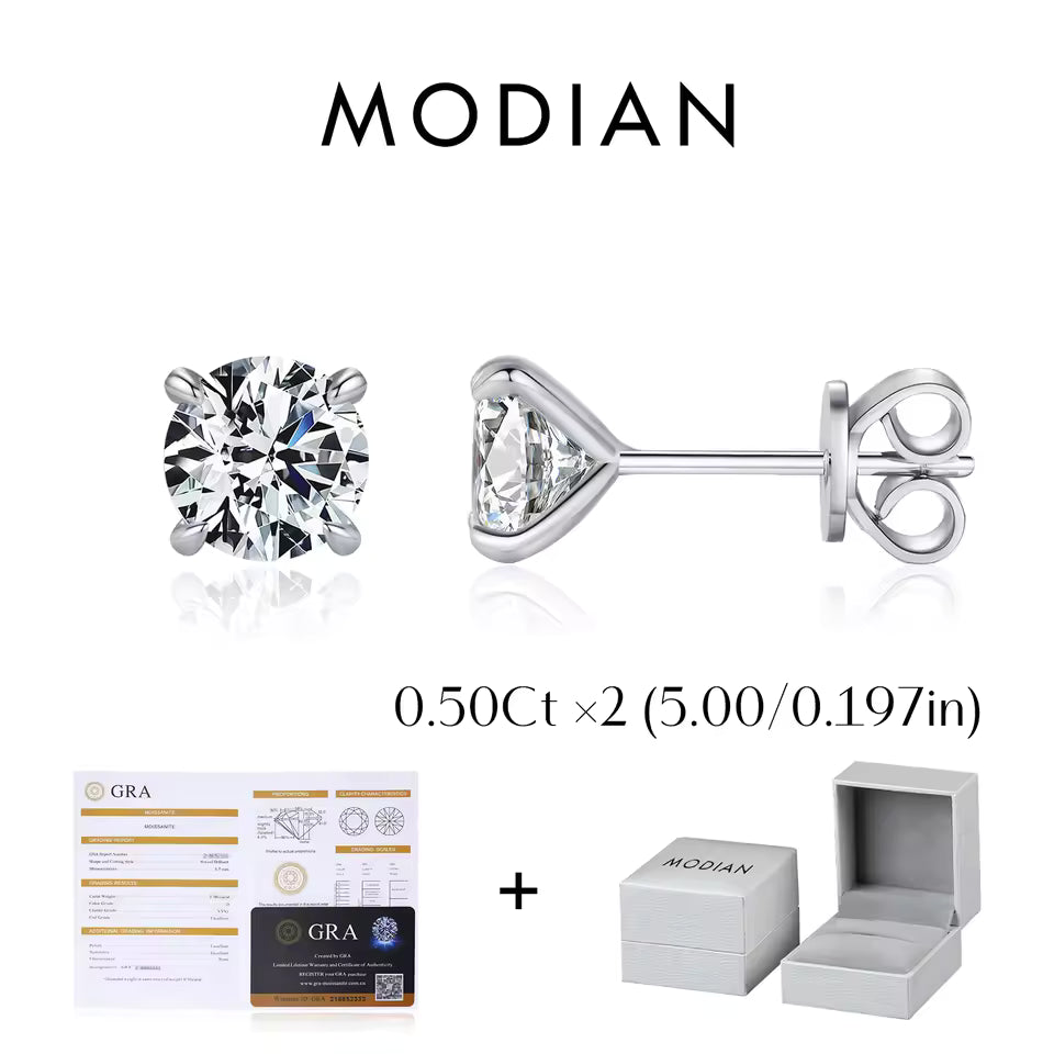 NAVIAN® Moissanite Stud Earrings