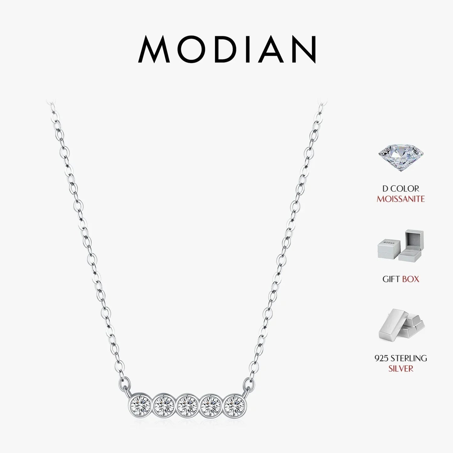 NAVIAN® Moissanite Stackable Pendant Necklace