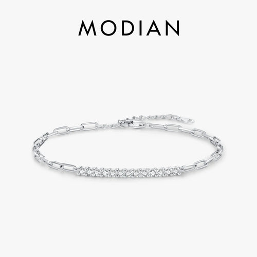 NAVIAN® Moissanite Chain Bracelet - Sterling Silver