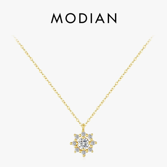 NAVIAN® 0.5 Carat Moissanite Snowflake Necklace