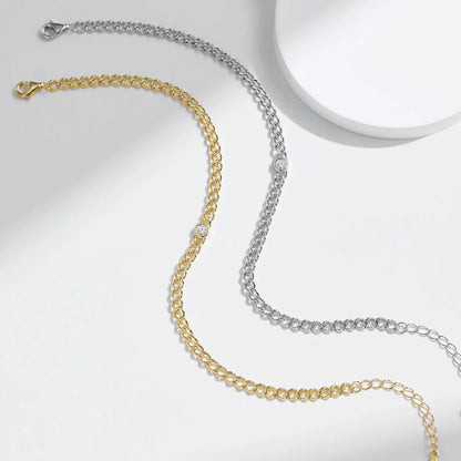 NAVIAN® Moissanite Link Bracelet - Sterling Silver