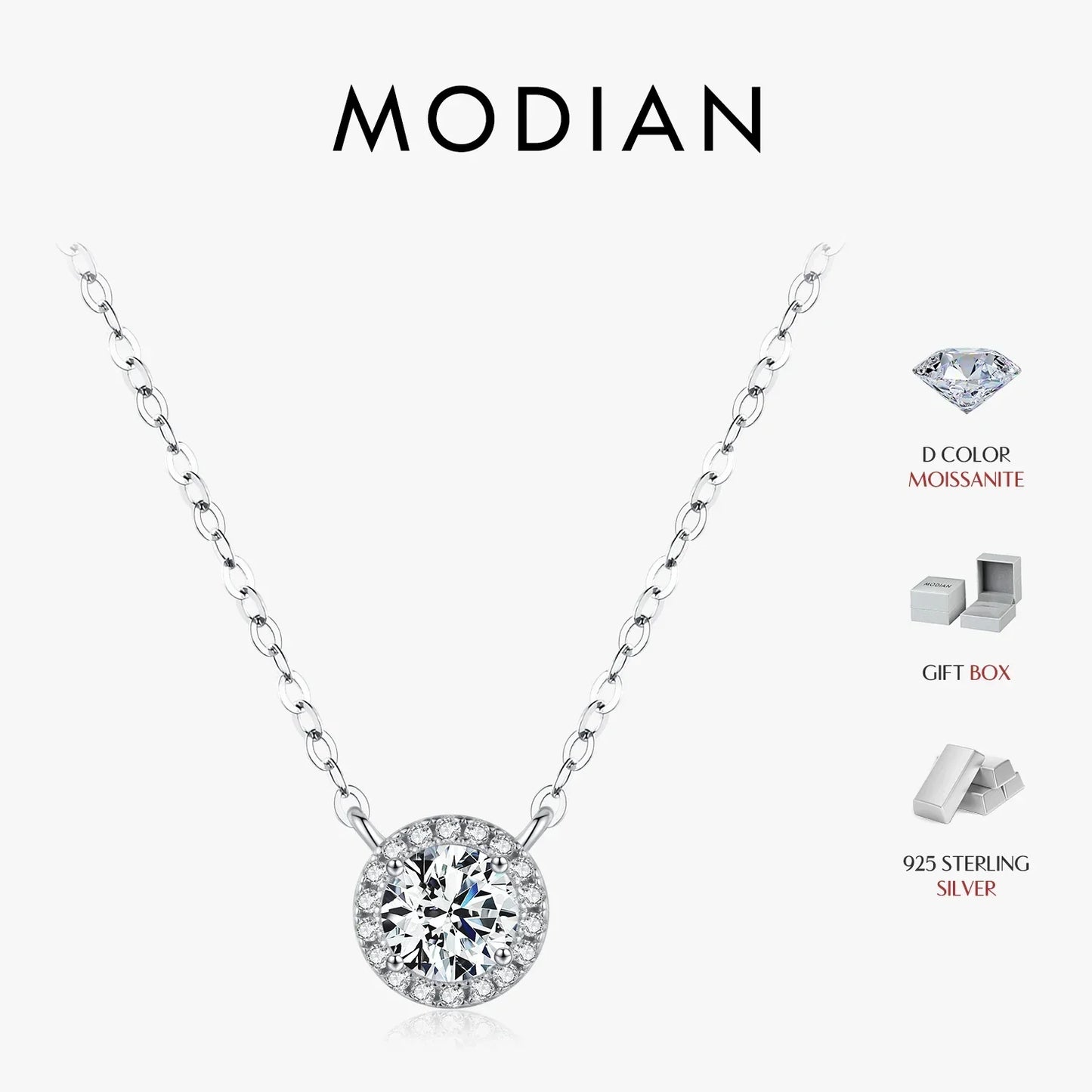 NAVIAN® 0.8 Carat Moissanite Pendant Necklace