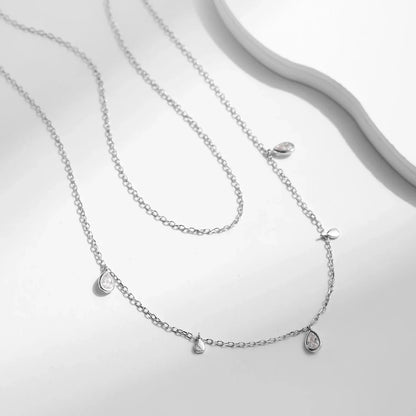 NAVIAN® Pear Shape Moissanite Pendant Necklace