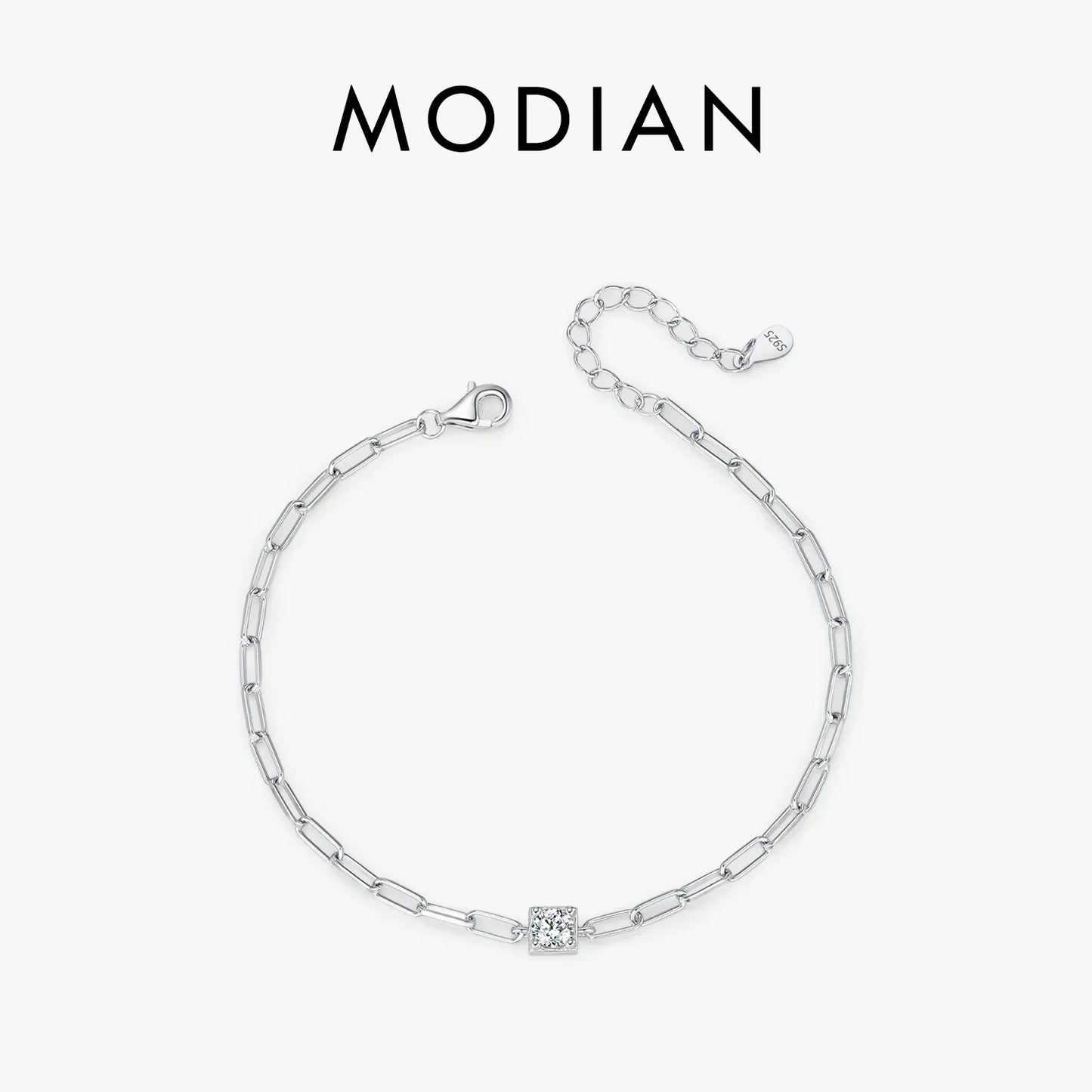 NAVIAN® Moissanite Luxury Chain Bracelet - Sterling Silver