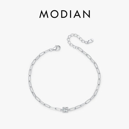 NAVIAN® Moissanite Luxury Chain Bracelet - Sterling Silver