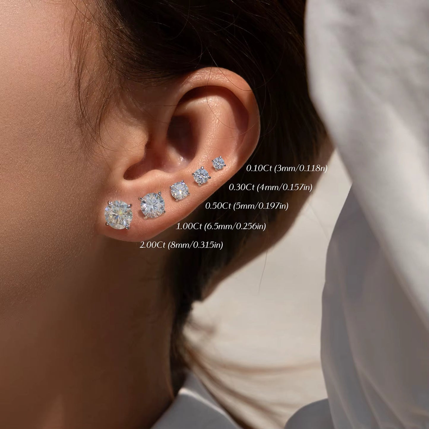 NAVIAN® Moissanite Stud Earrings