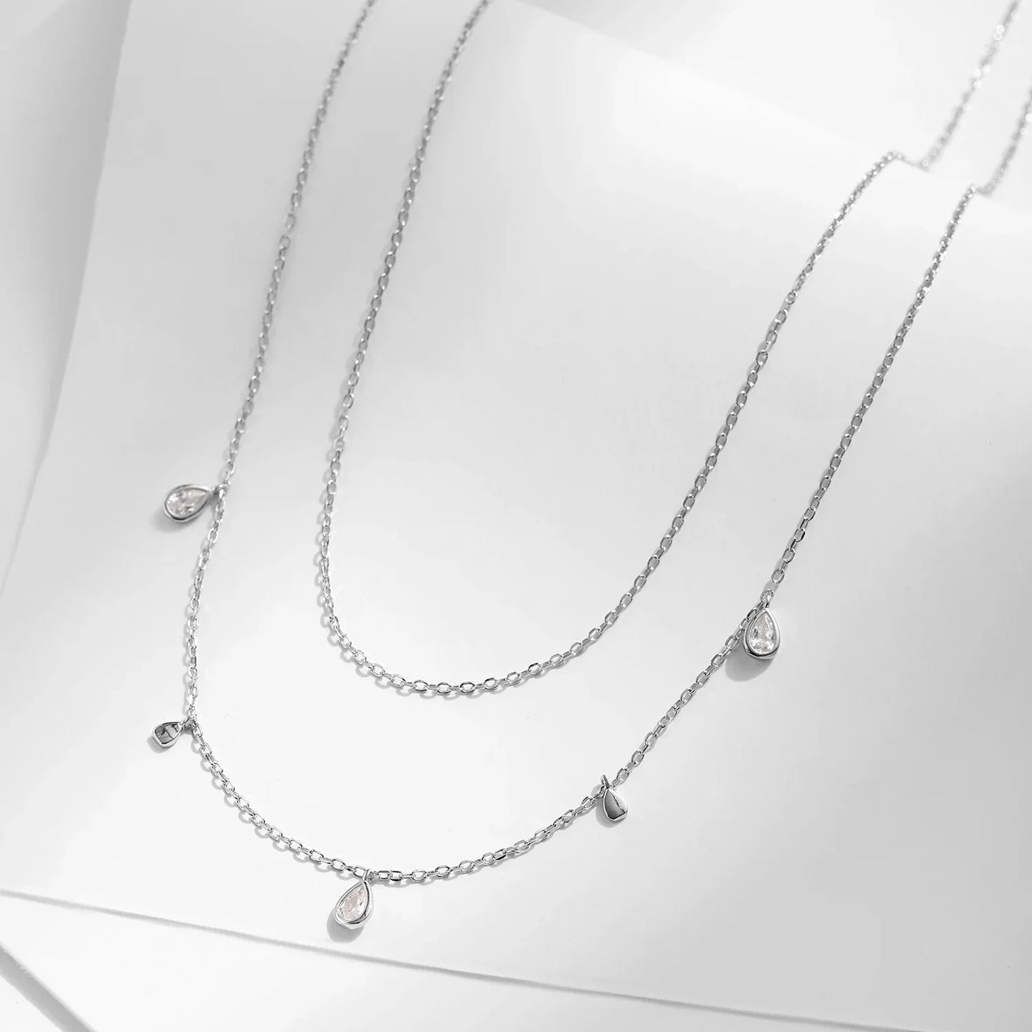 NAVIAN® Pear Shape Moissanite Pendant Necklace