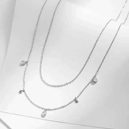 NAVIAN® Pear Shape Moissanite Pendant Necklace