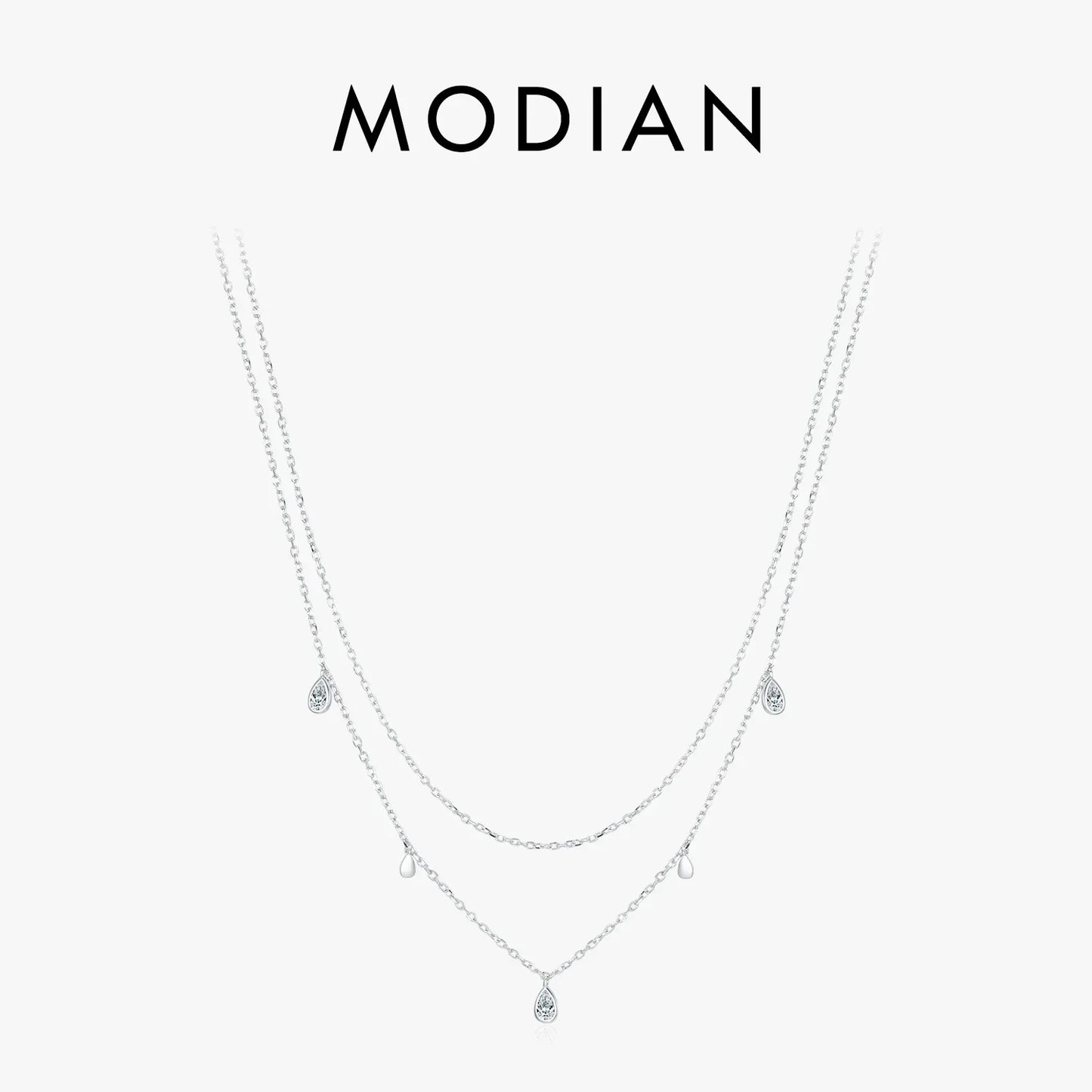 NAVIAN® Pear Shape Moissanite Pendant Necklace