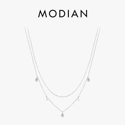 NAVIAN® Pear Shape Moissanite Pendant Necklace