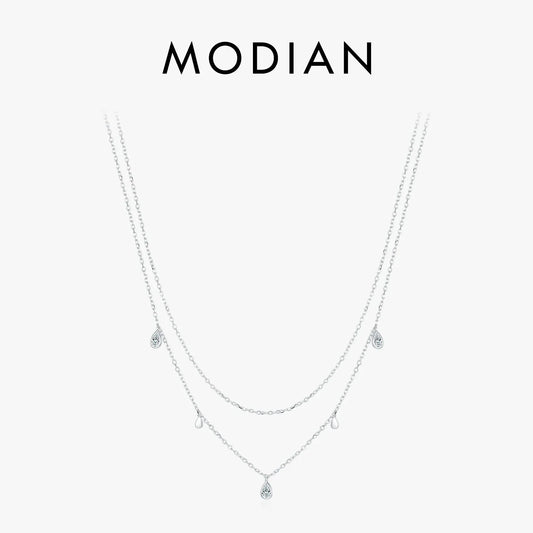 NAVIAN® Pear Shape Moissanite Pendant Necklace