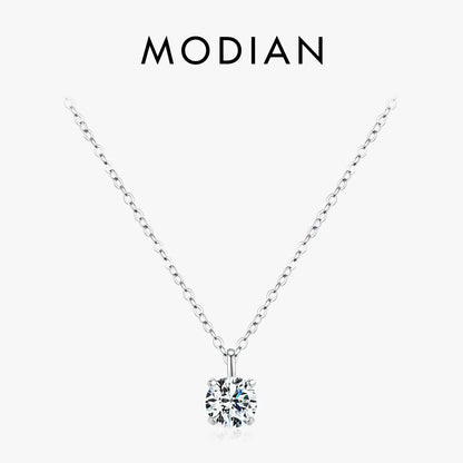 NAVIAN® 1 Carat Prong Setting Moissanite Necklace