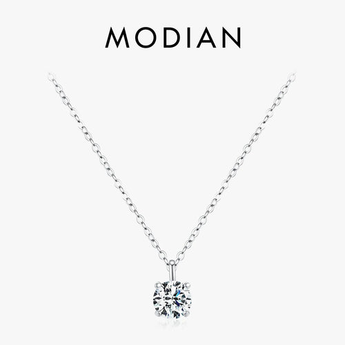 NAVIAN® 1 Carat Prong Setting Moissanite Necklace