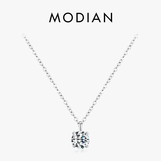 NAVIAN® 1 Carat Prong Setting Moissanite Necklace