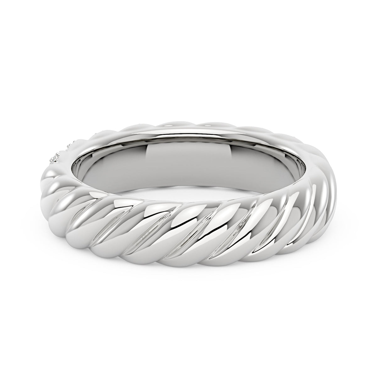 Art Deco Scattered Moissanite Eternity Ring - NavianJewelry™