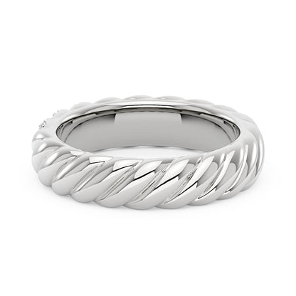 Art Deco Scattered Moissanite Eternity Ring - NavianJewelry™