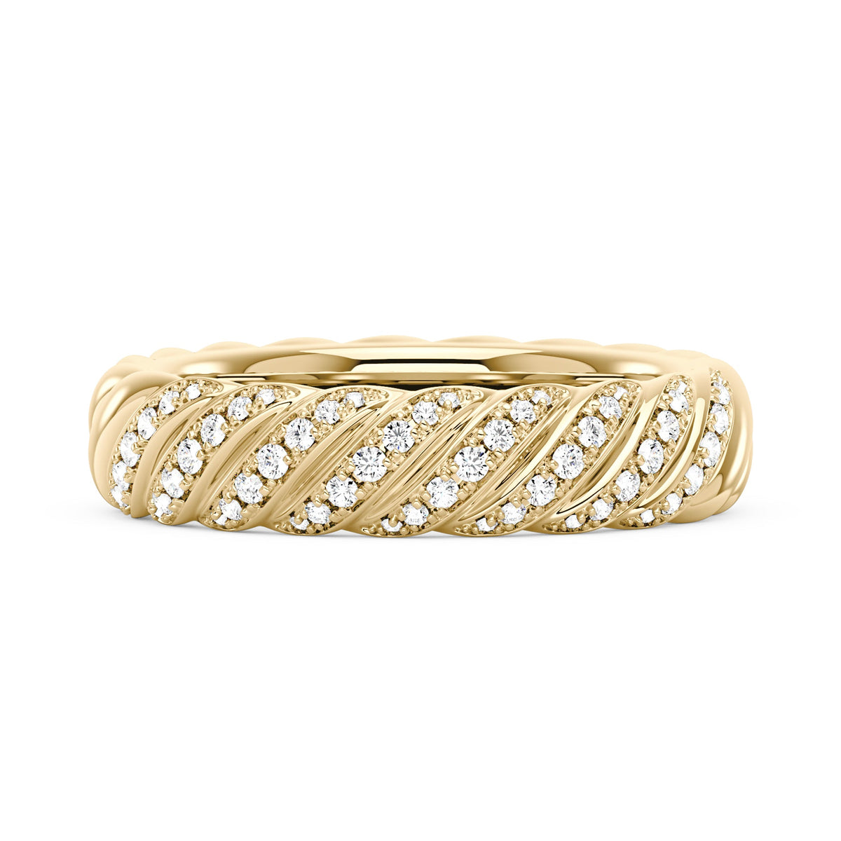 Art Deco Scattered Moissanite Eternity Ring - NavianJewelry™