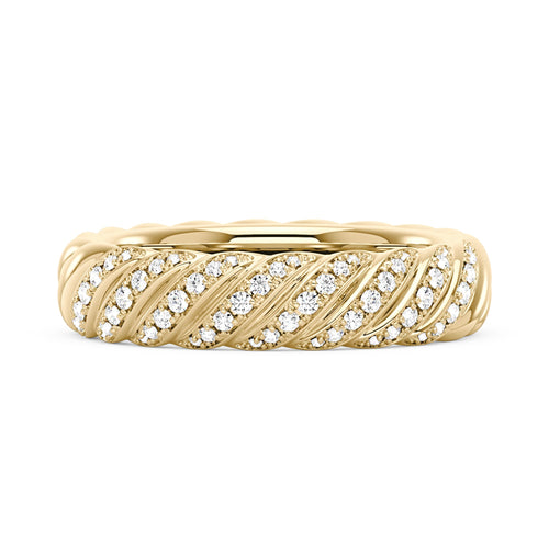 Art Deco Scattered Moissanite Eternity Ring - NavianJewelry™