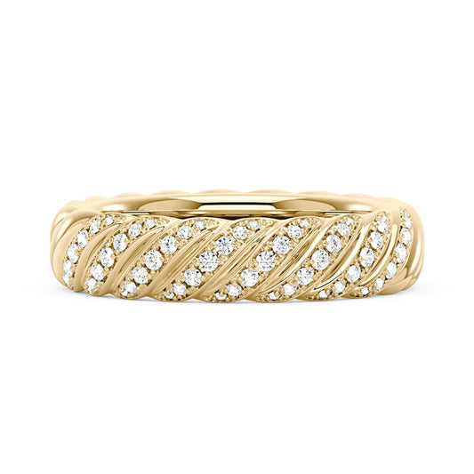 Art Deco Scattered Moissanite Eternity Ring - NavianJewelry™