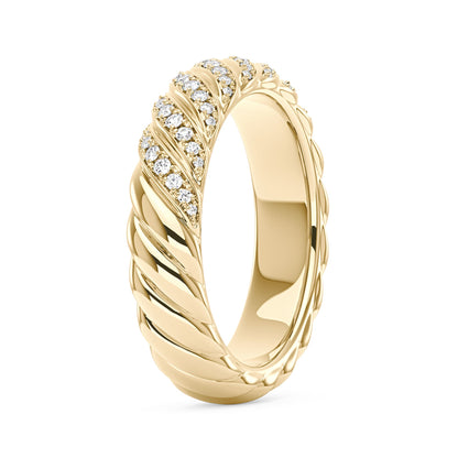 Art Deco Scattered Moissanite Eternity Ring - NavianJewelry™