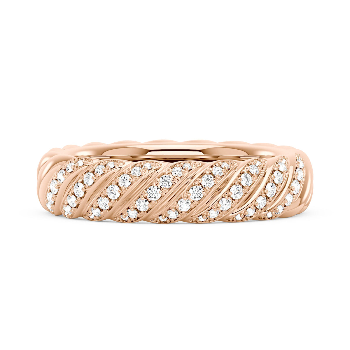 Art Deco Scattered Moissanite Eternity Ring - NavianJewelry™