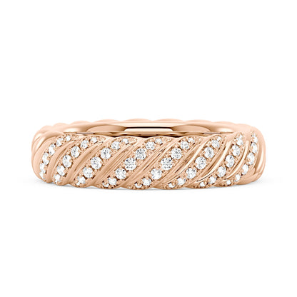 Art Deco Scattered Moissanite Eternity Ring - NavianJewelry™