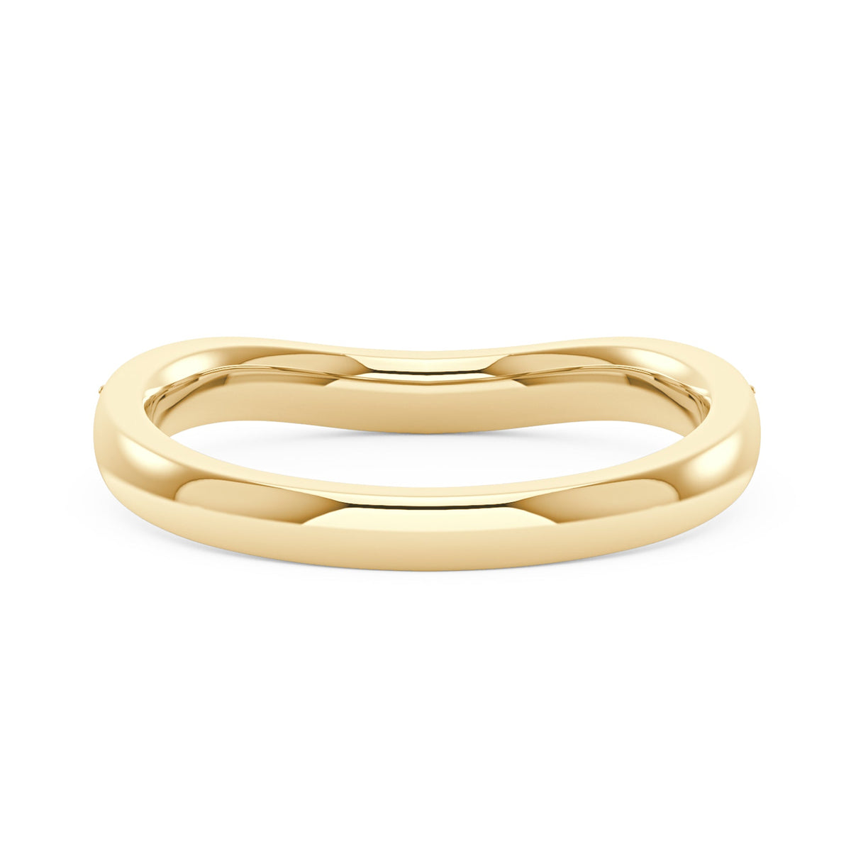 Art Deco Curved Moissanite Pavé Half Eternity Band - NavianJewelry™