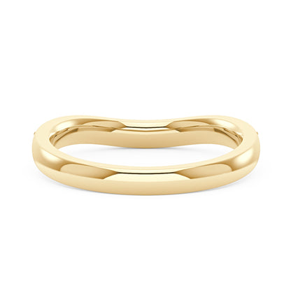 Art Deco Curved Moissanite Pavé Half Eternity Band - NavianJewelry™