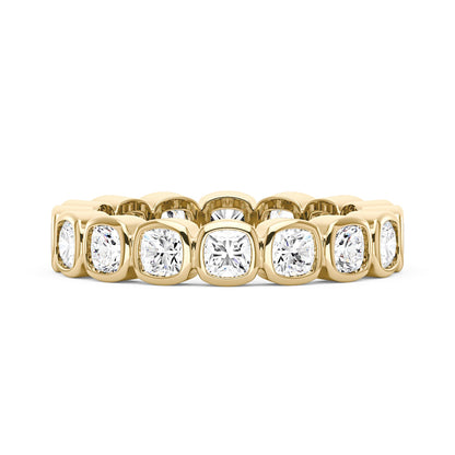 Cushion Moissanite Bezel Eternity Band - NavianJewelry™