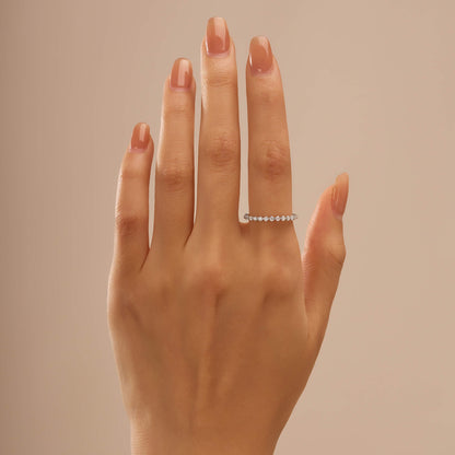 Elegant Half Eternity Wedding Ring - NavianJewelry™