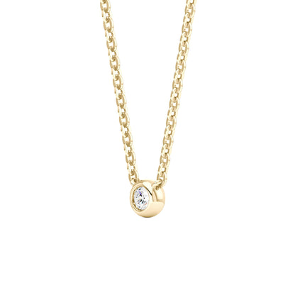Dainty Natural Diamond Necklace in 18K Gold - NavianJewelry™