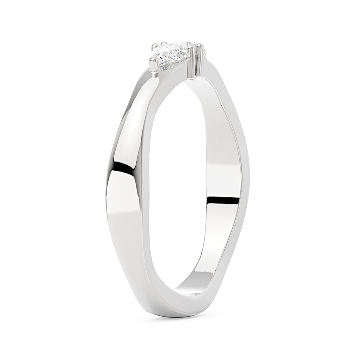 Twin Pear Moissanite Stackable Band - NavianJewelry™