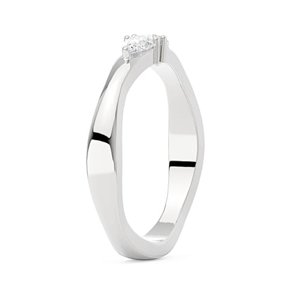 Twin Pear Moissanite Stackable Band - NavianJewelry™