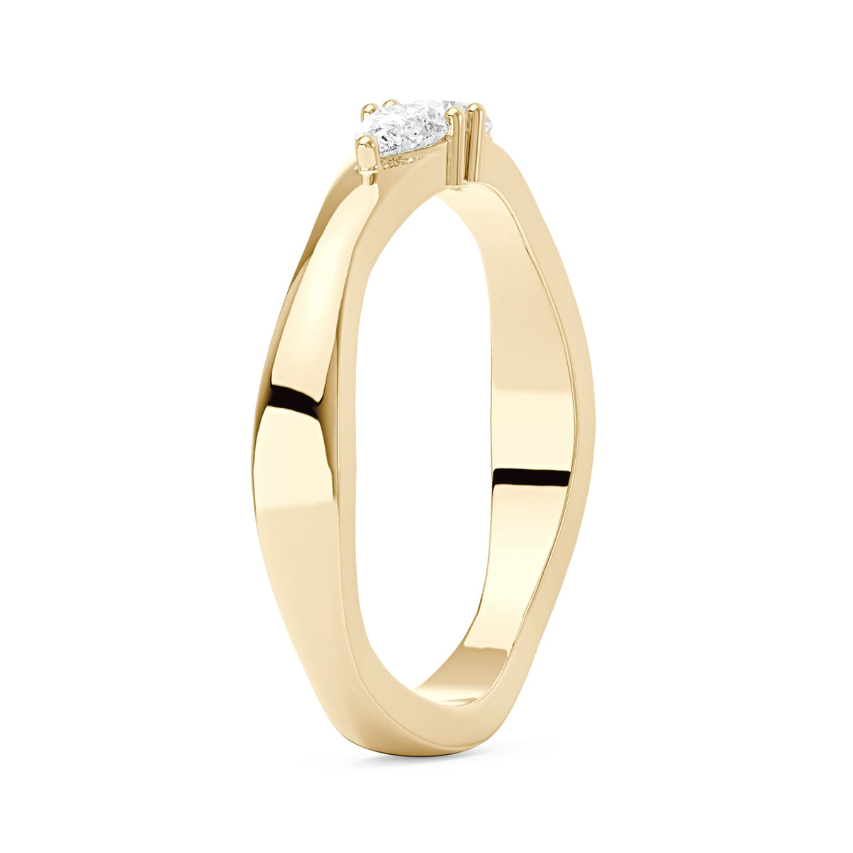 Twin Pear Moissanite Stackable Band - NavianJewelry™