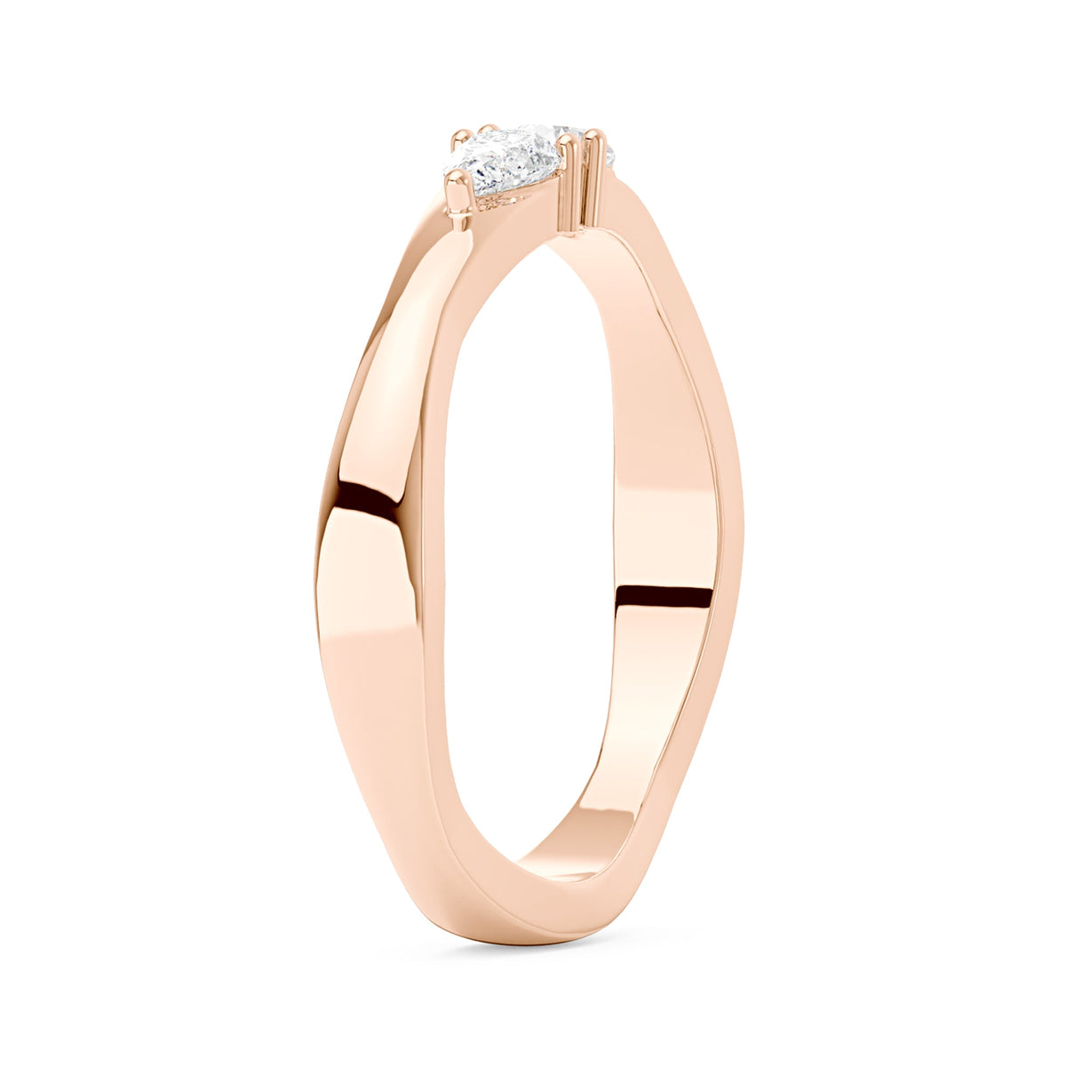Twin Pear Moissanite Stackable Band - NavianJewelry™