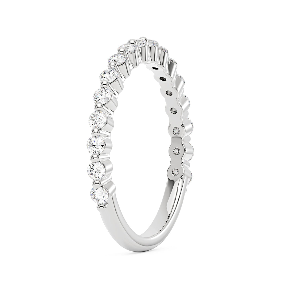 Elegant Half Eternity Wedding Ring - NavianJewelry™